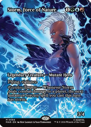 Storm, Force of Nature (Borderless)  (MAR-094) - [Marvel Universe Eternal-Legal]