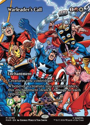 Warleader's Call (Borderless)  (MAR-096) - [Marvel Universe Eternal-Legal]