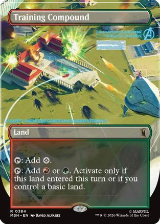 Training Compound (Borderless)  [Foil]  (MSH-384) - [Marvel Super Heroes]