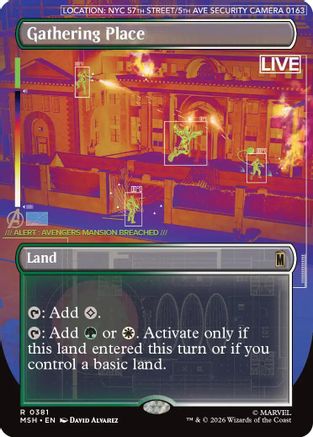 Gathering Place (Borderless)  (MSH-381) - [Marvel Super Heroes]
