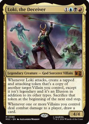Loki, the Deceiver (Surge Foil)  [Foil]  (MSC-086) - [Commander: Marvel Super Heroes]
