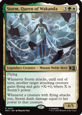 Storm, Queen of Wakanda (Surge Foil)  [Foil]  (MSC-097) - [Commander: Marvel Super Heroes]