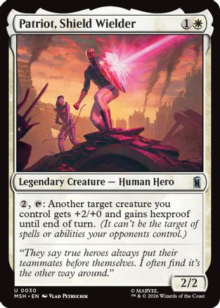 Patriot, Shield Wielder  (MSH-030) - [Marvel Super Heroes]