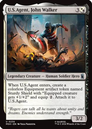 U.S.Agent, John Walker  (MSH-236) - [Marvel Super Heroes]