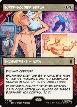Super-Soldier Serum (Borderless)  [Foil]  (MSH-299) - [Marvel Super Heroes]