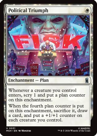 Political Triumph  [Foil]  (MSH-031) - [Marvel Super Heroes]