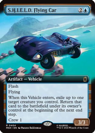 S.H.I.E.L.D. Flying Car (Extended Art)  [Foil]  (MSH-404) - [Marvel Super Heroes]