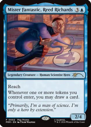 Mister Fantastic, Reed Richards  (SSP-002) - [Standard Showdown Promos]