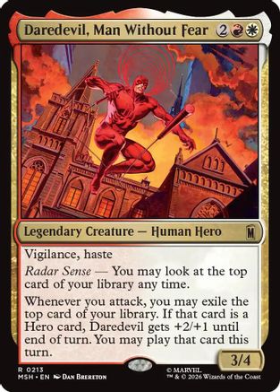 Daredevil, Man Without Fear  (MSH-213) - [Marvel Super Heroes]
