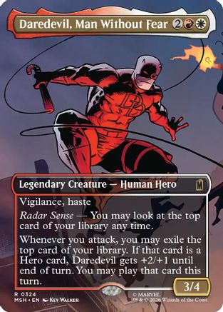 Daredevil, Man Without Fear (Borderless) (0324)  (MSH-324) - [Marvel Super Heroes]