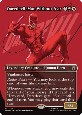 Daredevil, Man Without Fear (Borderless) (0372)  (MSH-372) - [Marvel Super Heroes]