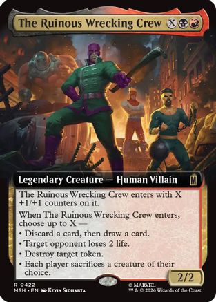The Ruinous Wrecking Crew (Extended Art)  (MSH-422) - [Marvel Super Heroes]