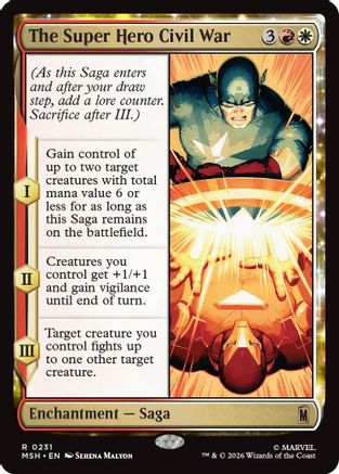 The Super Hero Civil War  [Foil]  (MSH-231) - [Marvel Super Heroes]