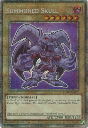 Summoned Skull (Starlight Rare) [BLGG-EN001] - Battles of Legend: Glorious Gallery 1st Edition - Starlight Rare