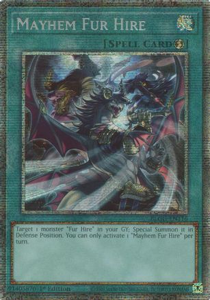 Mayhem Fur Hire (Starlight Foil) [BLGG-EN116] - Battles of Legend: Glorious Gallery 1st Edition - Starfoil Rare