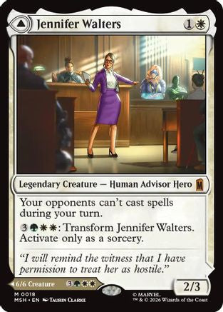 Jennifer Walters  [Foil]  (MSH-018) - [Marvel Super Heroes]