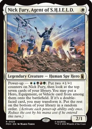 Nick Fury, Agent of S.H.I.E.L.D.  [Foil]  (MSH-025) - [Marvel Super Heroes]