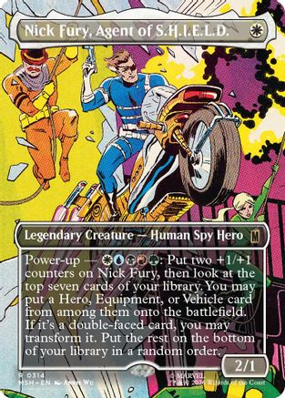 Nick Fury, Agent of S.H.I.E.L.D. (Borderless)  [Foil]  (MSH-314) - [Marvel Super Heroes]