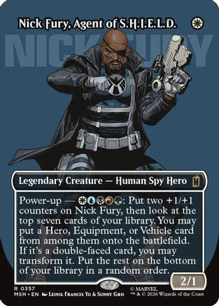 Nick Fury, Agent of S.H.I.E.L.D. (Borderless) (0357)  (MSH-357) - [Marvel Super Heroes]