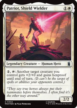 Patriot, Shield Wielder (Surge Foil)  [Foil]  (MSH-444) - [Marvel Super Heroes]
