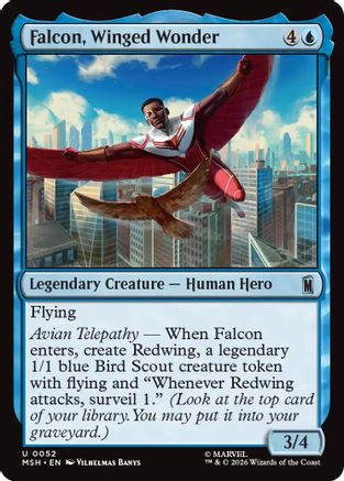 Falcon, Winged Wonder  (MSH-052) - [Marvel Super Heroes]