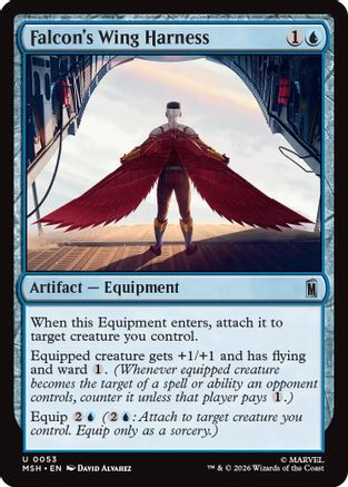 Falcon's Wing Harness  [Foil]  (MSH-053) - [Marvel Super Heroes]