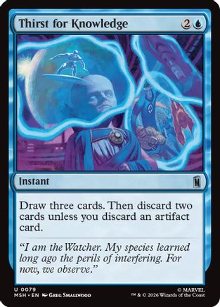 Thirst for Knowledge  [Foil]  (MSH-079) - [Marvel Super Heroes]