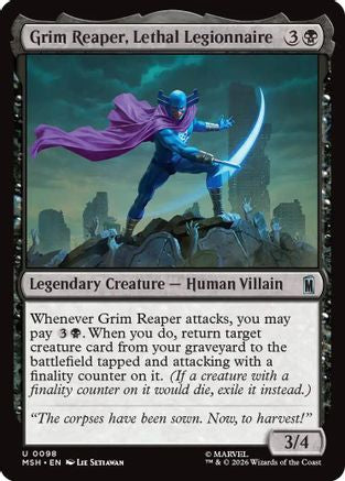 Grim Reaper, Lethal Legionnaire  [Foil]  (MSH-098) - [Marvel Super Heroes]