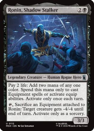 Ronin, Shadow Stalker  [Foil]  (MSH-112) - [Marvel Super Heroes]