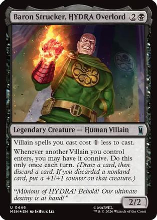Baron Strucker, HYDRA Overlord (Surge Foil)  [Foil]  (MSH-446) - [Marvel Super Heroes]