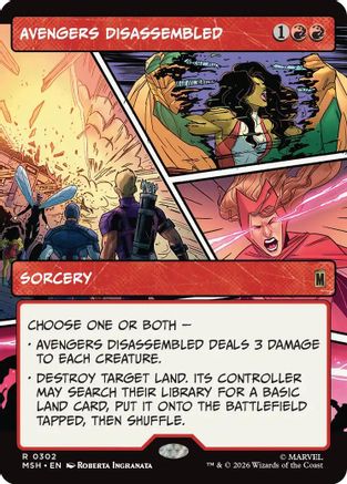 Avengers Disassembled (Borderless)  (MSH-302) - [Marvel Super Heroes]
