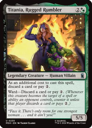 Titania, Rugged Rumbler  [Foil]  (MSH-235) - [Marvel Super Heroes]