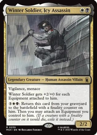 Winter Soldier, Icy Assassin  [Foil]  (MSH-239) - [Marvel Super Heroes]