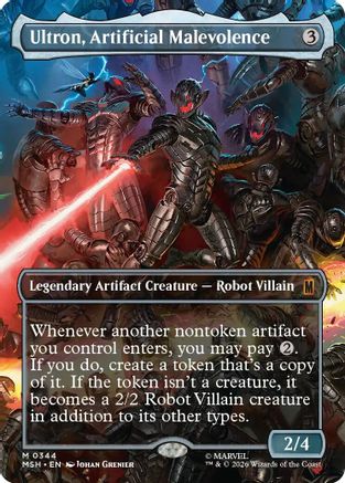 Ultron, Artificial Malevolence (Borderless) (0344)  (MSH-344) - [Marvel Super Heroes]