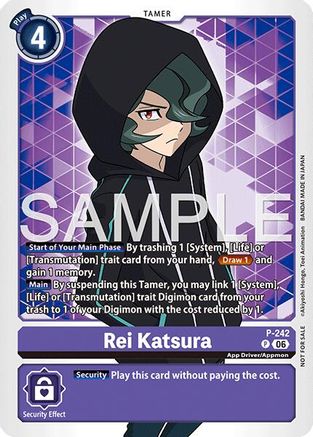 Rei Katsura (Official Store Tournament 2026 Vol. 3 Participant) (P-242) - [Digimon Promotion Cards]