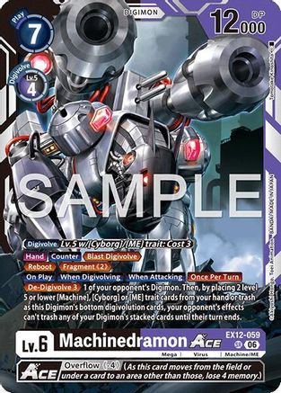 Machinedramon ACE (EX12-059) - [Digital World Shambala] Foil