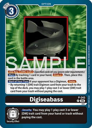 Digiseabass (Official Store Tournament 2026 Vol. 3 Participant) (P-243) - [Digimon Promotion Cards]