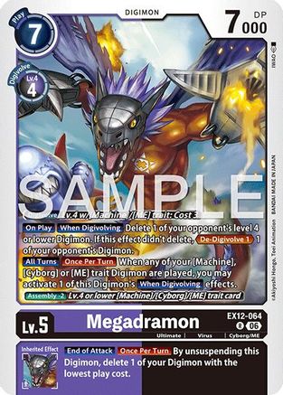 Megadramon (EX12-064) - [Digital World Shambala] Foil