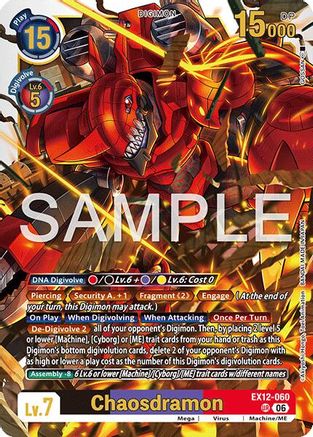 Chaosdramon (EX12-060) - [Digital World Shambala] Foil