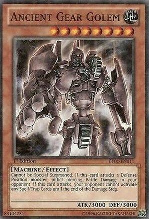 Ancient Gear Golem [BP01-EN011] Starfoil Rare - Trinity Hobby