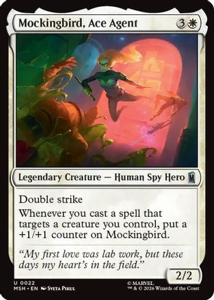 Mockingbird, Ace Agent  (MSH-022) - [Marvel Super Heroes]