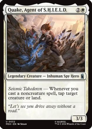 Quake, Agent of S.H.I.E.L.D.  [Foil]  (MSH-032) - [Marvel Super Heroes]