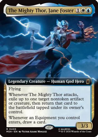 The Mighty Thor, Jane Foster (Extended Art)  [Foil]  (MSH-420) - [Marvel Super Heroes]