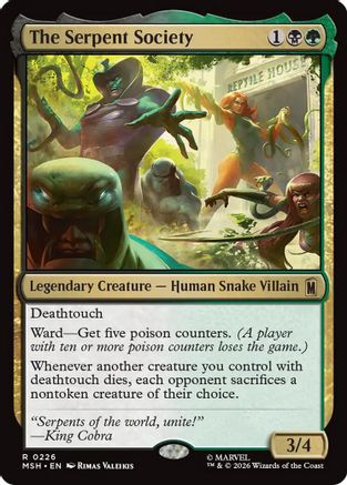 The Serpent Society  [Foil]  (MSH-226) - [Marvel Super Heroes]