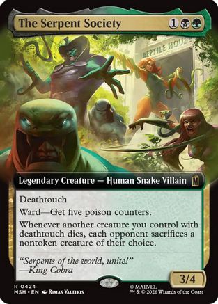 The Serpent Society (Extended Art)  [Foil]  (MSH-424) - [Marvel Super Heroes]