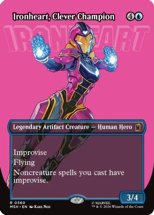 Ironheart, Clever Champion (Borderless)  [Foil]  (MSH-360) - [Marvel Super Heroes]