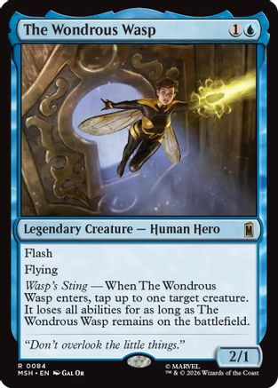 The Wondrous Wasp  [Foil]  (MSH-084) - [Marvel Super Heroes]