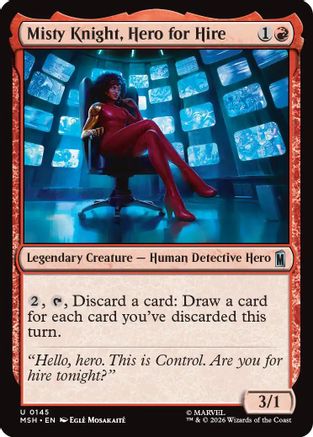 Misty Knight, Hero for Hire  [Foil]  (MSH-145) - [Marvel Super Heroes]