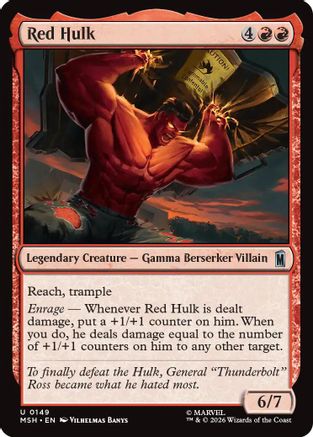 Red Hulk  [Foil]  (MSH-149) - [Marvel Super Heroes]