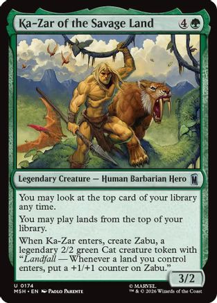 Ka-Zar of the Savage Land  [Foil]  (MSH-174) - [Marvel Super Heroes]